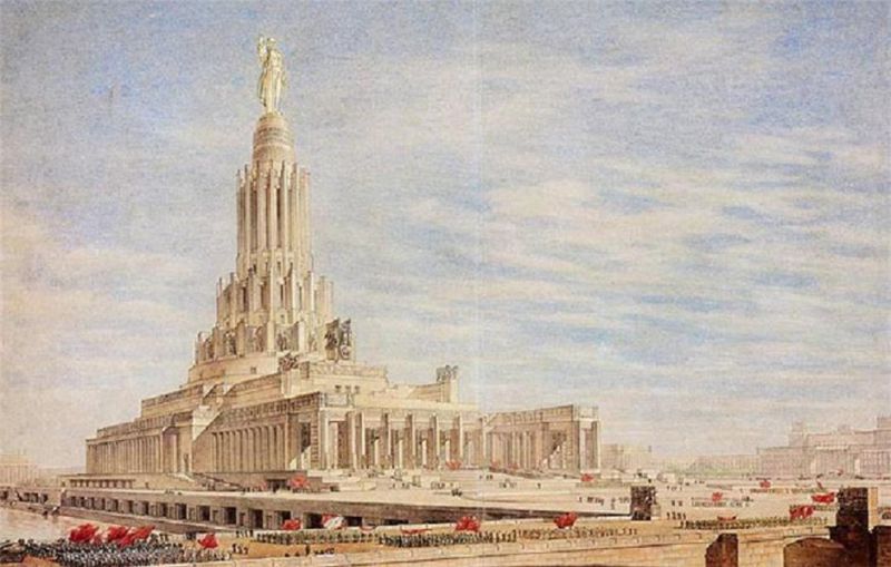 Дворец Советов в Москве: проект.