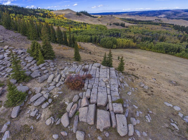 Каменное сооружение в Саскачеване
