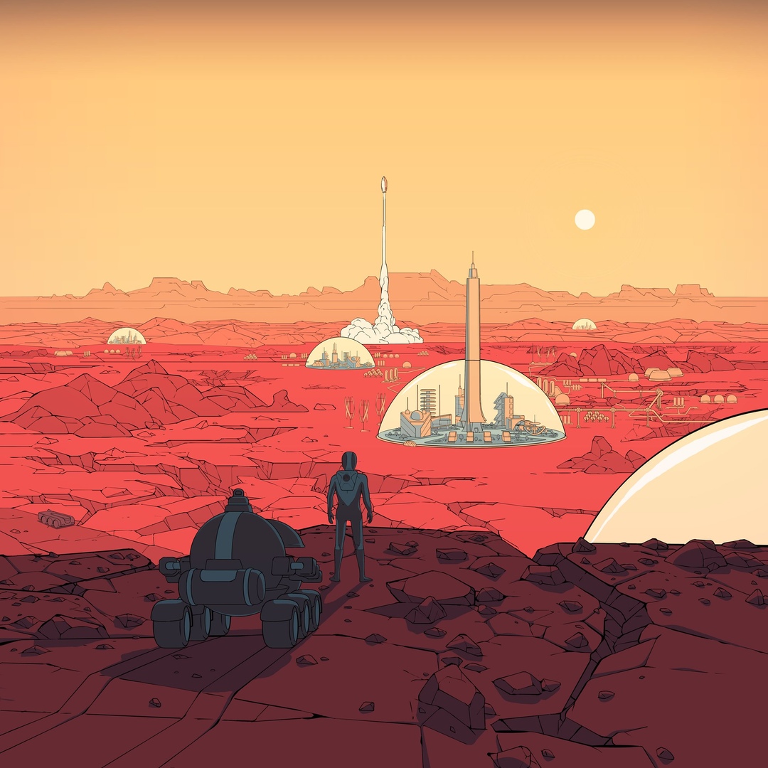 Колонизация Марса в представлении художника