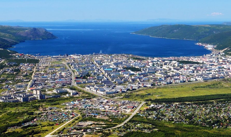 Работы в окрестностях города Магадана